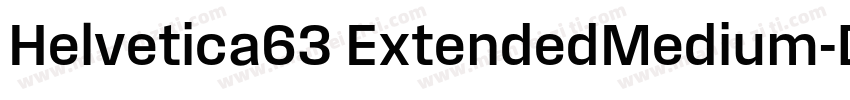 Helvetica63 ExtendedMedium字体转换
